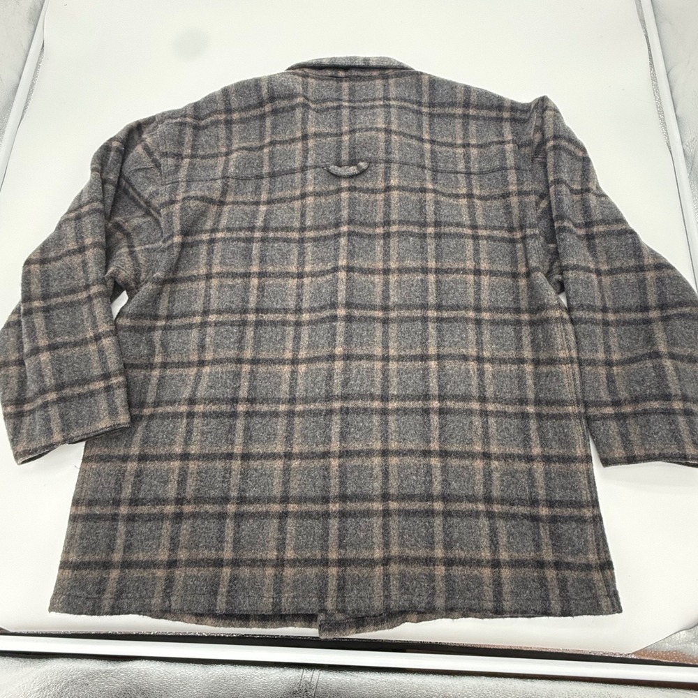 Synergy Studio Morgan Cooper Plaid Wool Blend Button Up Gorpcore Jacket Men M - Picture 6 of 10